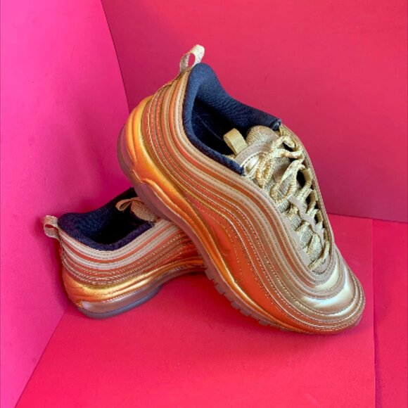 Sz M7 Air Max 97 QS Metallic Gold Sneakers main image 4